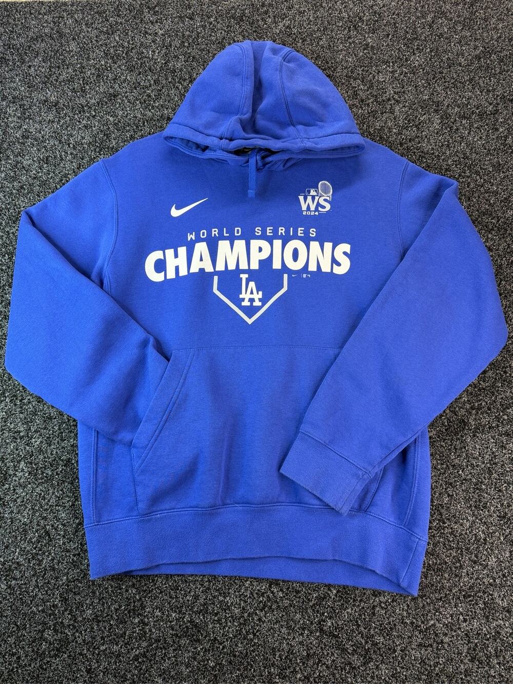 Nike Los Angeles Dodgers 2024 World Series Champions Royal Blue Hoodie